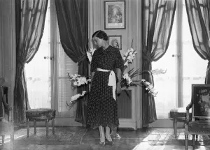Princess Marina Tries on a Trousseau Gown Print