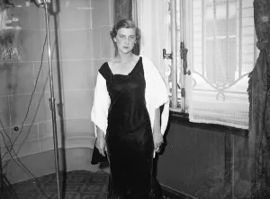 Princess Marina Tries on a Trousseau Gown Print