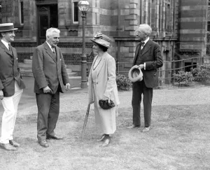 Garden fete at Greenwich observatory Sir Frank Dyson, astronomer royal conducting Garden fete at Greenwich observatory Sir Frank Dyson, astronomer royal conducting