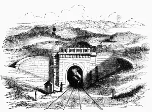 Isambard Kingdom Brunel Engineer Prints: Box tunnel showing the West Portal - Box Tunnel is a railway tunnel in western England
