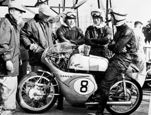 Isle of Man: The members of the Japanese team, here to compete in the TT races Isle of Man: The members of the Japanese team, here to compete in the TT races