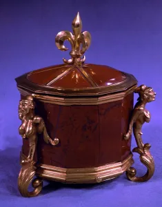 Louis XIV inkstand in red jasper and gilt. The Sun King by Nancy Mitford, page 153 Louis XIV inkstand in red jasper and gilt. The Sun King by Nancy Mitford, page 153