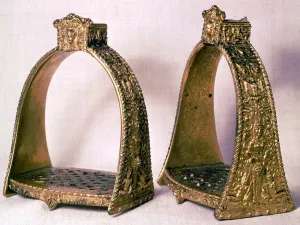 Louis XIV stirrups. The Sun King by Nancy Mitford, page 209 Louis XIV stirrups. The Sun King by Nancy Mitford, page 209