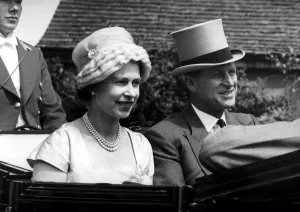 Her Majesty the Queen and the Duke of Edinburgh in the carriage on the last day at Royal Ascot Her Majesty the Queen and the Duke of Edinburgh in the carriage on the last day at Royal Ascot