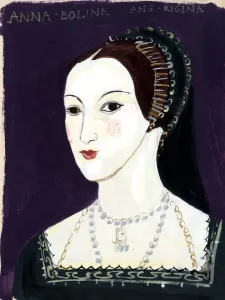 Michaela Gall - tudor portrait paintings Queen Anne Boleyn Michaela Gall - tudor portrait paintings Queen Anne Boleyn