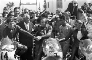 Mike Hailwood won the 250 cc lightweight Tourist Trophy which opened the solo events Mike Hailwood won the 250 cc lightweight Tourist Trophy which opened the solo events