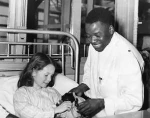 Mr J K Ackaa of Nigeria is a male nurse student at Queen Marys Hospital, Sidcup, Kent Mr J K Ackaa of Nigeria is a male nurse student at Queen Marys Hospital, Sidcup, Kent