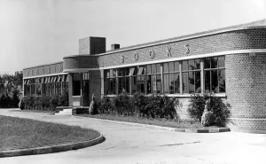 The Penguin Books building at Harmondsworth Middlesex. The firm moved to this factory The Penguin Books building at Harmondsworth Middlesex. The firm moved to this factory
