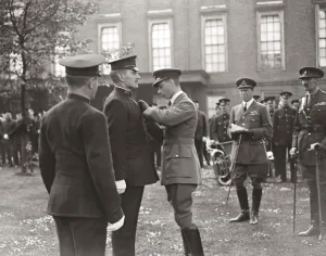 Prince Albert decorates NSPCC inspectors. R S M Thomas Henry Waldren, M C ( Royal Prince Albert decorates NSPCC inspectors. R S M Thomas Henry Waldren, M C ( Royal