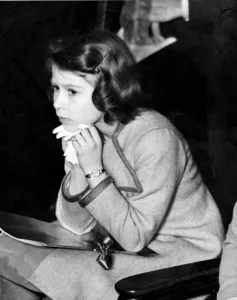Princess Elizabeth (now Queen Elizabeth II) at Coronation Concert for children at Central Princess Elizabeth (now Queen Elizabeth II) at Coronation Concert for children at Central