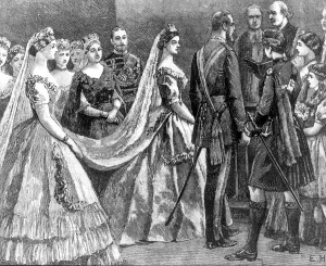 Princess Helena marries Prince Christian of Schleswig Holstein at the chapel within Princess Helena marries Prince Christian of Schleswig Holstein at the chapel within