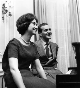 Princess Sophia of Greece and her fiance Don Juan Carlos, Pretender to the Spanish throne Princess Sophia of Greece and her fiance Don Juan Carlos, Pretender to the Spanish throne
