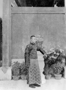 Pu Yi, the last emperor of China aged 16 on his wedding day 1922 Pu Yi, the last emperor of China aged 16 on his wedding day 1922