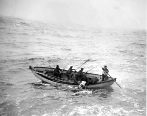 The recovery of passengers from the doomed liner Titanic The recovery of passengers from the doomed liner Titanic