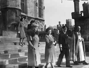 The Royal family was present at the wedding of Mrs Lavinia Lascelles, daughter of The Royal family was present at the wedding of Mrs Lavinia Lascelles, daughter of