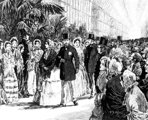 Royal visit to the Crystal Palace by Victoria and Albert, 1855 Royal visit to the Crystal Palace by Victoria and Albert, 1855