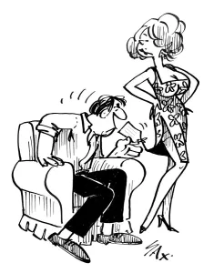 Usually paying little or no attention to political correctness, Sax cartoons are often saucy Usually paying little or no attention to political correctness, Sax cartoons are often saucy