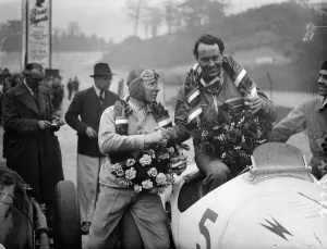 Whitney straight wins international trophy race at Brooklands with average speed Whitney straight wins international trophy race at Brooklands with average speed