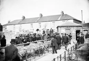Cattle Market, Castle Hill, Truro, Cornwall. About 1920 Cattle Market, Castle Hill, Truro, Cornwall. About 1920