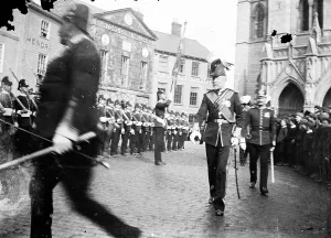 Duke of Cornwalls Light Infantry on parade in High Cross, Truro, Cornwall. Early 1900s Duke of Cornwalls Light Infantry on parade in High Cross, Truro, Cornwall. Early 1900s
