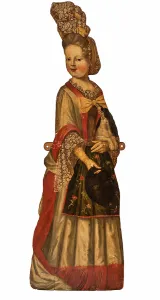 Dummy Board of a Girl in Costume of the William and Mary Period Dummy Board of a Girl in Costume of the William and Mary Period