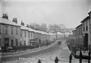 Truro Collection: Ferris Town in the snow, Truro, Cornwall. Early 1900s