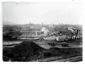Print of Dolcoath Mine, Camborne General View