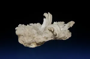 Prints of Curved, fibrous aggregates of gypsum crystals Cumberland Prints: Print of Gypsum, Cumberland Mine, Matlock Bath