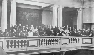 Opening ceremony of the Royal Cornwall Museum, River Street, Truro, Cornwall. 11th June 1919 Opening ceremony of the Royal Cornwall Museum, River Street, Truro, Cornwall. 11th June 1919