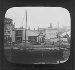 Images Dated 2nd April 2019: Pilchard drift boat, Cornwall County Fisheries Exhibition, Truro, Cornwall. July to August 1893