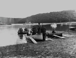 Malpas Ferry Landing Print, Early 1900s