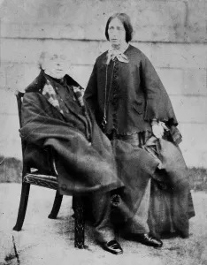 Sir Charles Lemon with his niece Louisa Ann Dyke, Carclew House, Mylor, Cornwall. Around 1860 Sir Charles Lemon with his niece Louisa Ann Dyke, Carclew House, Mylor, Cornwall. Around 1860