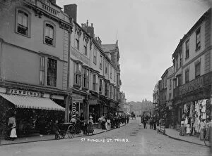 Images Dated 16th December 2019: St Nicholas Street from Victoria Square looking towards Boscawen Street, Truro, Cornwall