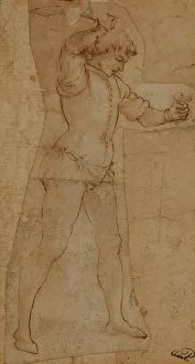 Drawings Collection: Youth Brandishing a Cutlass, Maso Finiguerra (1426-1464)