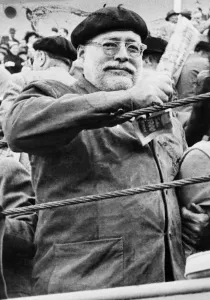 Ernest Hemingway at a bullfight in Pamplona Ernest Hemingway at a bullfight in Pamplona