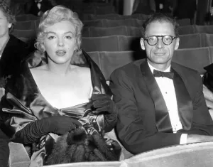 Marilyn Monroe and Arthur Miller at the Comedy Theatre in London Marilyn Monroe and Arthur Miller at the Comedy Theatre in London