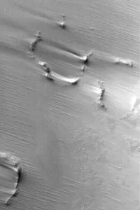 Mars South Polar Region Print, Fine Sediment Drifts