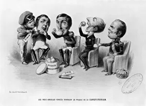 Anaesthetic Collection: The Absolute Kings Forced to Swallow the Pill of the Constitution, 1848 (litho)