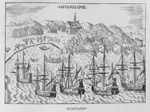 Acapulco, from Jean-Baptiste Labat (1663-1738)s Nouveau Voyage, vol ii Acapulco, from Jean-Baptiste Labat (1663-1738)s Nouveau Voyage, vol ii
