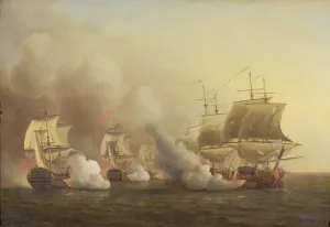 Action Off the Cape of Good Hope, March 9th, 1757 (oil on canvas) Action Off the Cape of Good Hope, March 9th, 1757 (oil on canvas)
