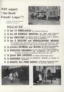 Advertisement for Our Dumb Friends League (engraving) Advertisement for Our Dumb Friends League (engraving)