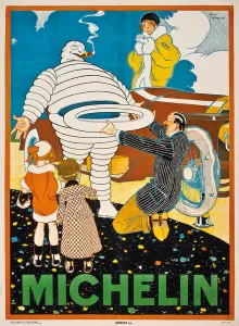 Advertising poster for Michelin, c. 1925 (colour lithograph) Advertising poster for Michelin, c. 1925 (colour lithograph)