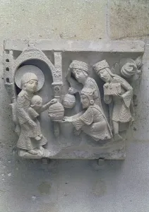 The Adoration of the Magi, original capital from the cathedral nave (stone) The Adoration of the Magi, original capital from the cathedral nave (stone)