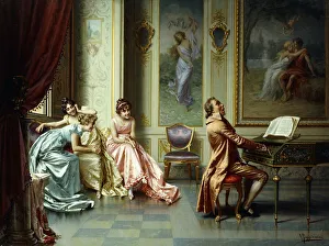 The Afternoon Concert - Out of Tune, (oil on canvas) The Afternoon Concert - Out of Tune, (oil on canvas)