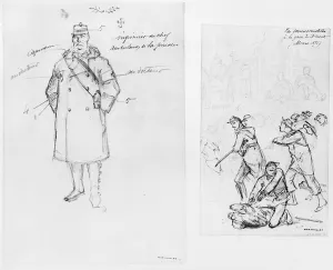 Album of the Siege of Paris, Ambulance man, the last troops at the station of Brest Album of the Siege of Paris, Ambulance man, the last troops at the station of Brest