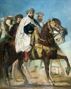 Ali Ben Ahmed, the Last Caliph of Constantine, with his Entourage outside Constantine Ali Ben Ahmed, the Last Caliph of Constantine, with his Entourage outside Constantine