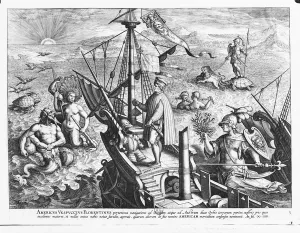 Amerigo Vespucci (1454-1512) (engraving) (b/w photo) Amerigo Vespucci (1454-1512) (engraving) (b/w photo)