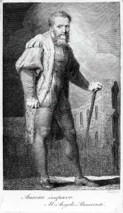 Ancora imparo, engraved by William Blake, illustration from 'Lectures on Painting' Ancora imparo, engraved by William Blake, illustration from 'Lectures on Painting'