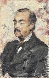 The animal painter La Rochenoire, 1882 (pastel on canvas) The animal painter La Rochenoire, 1882 (pastel on canvas)