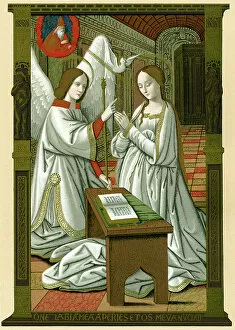 Anne De Bretagne 1477 1514 Collection: The Annunciation